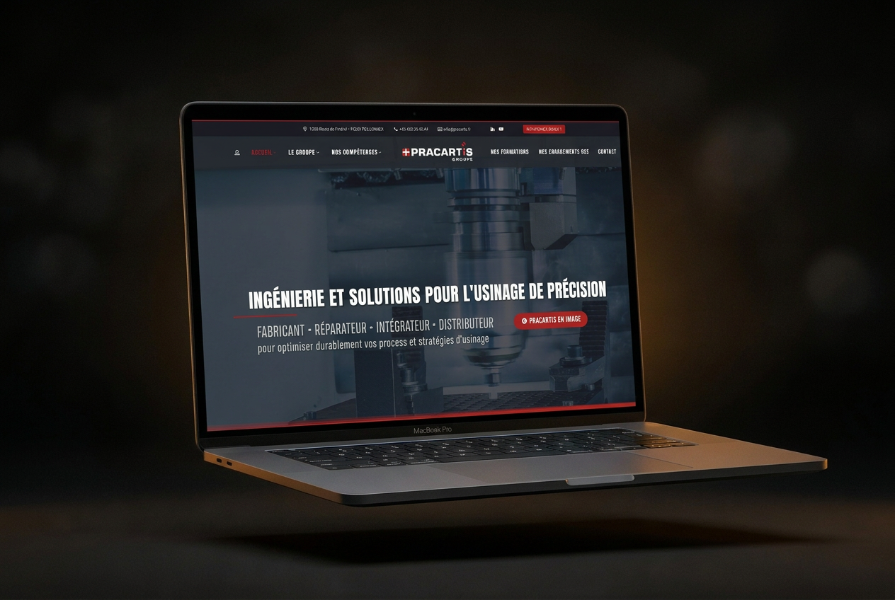 Aperçu du projet Vitrine Institutionnelle · Pracartis